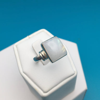 Moonstone Sterling Silver Ring size 8