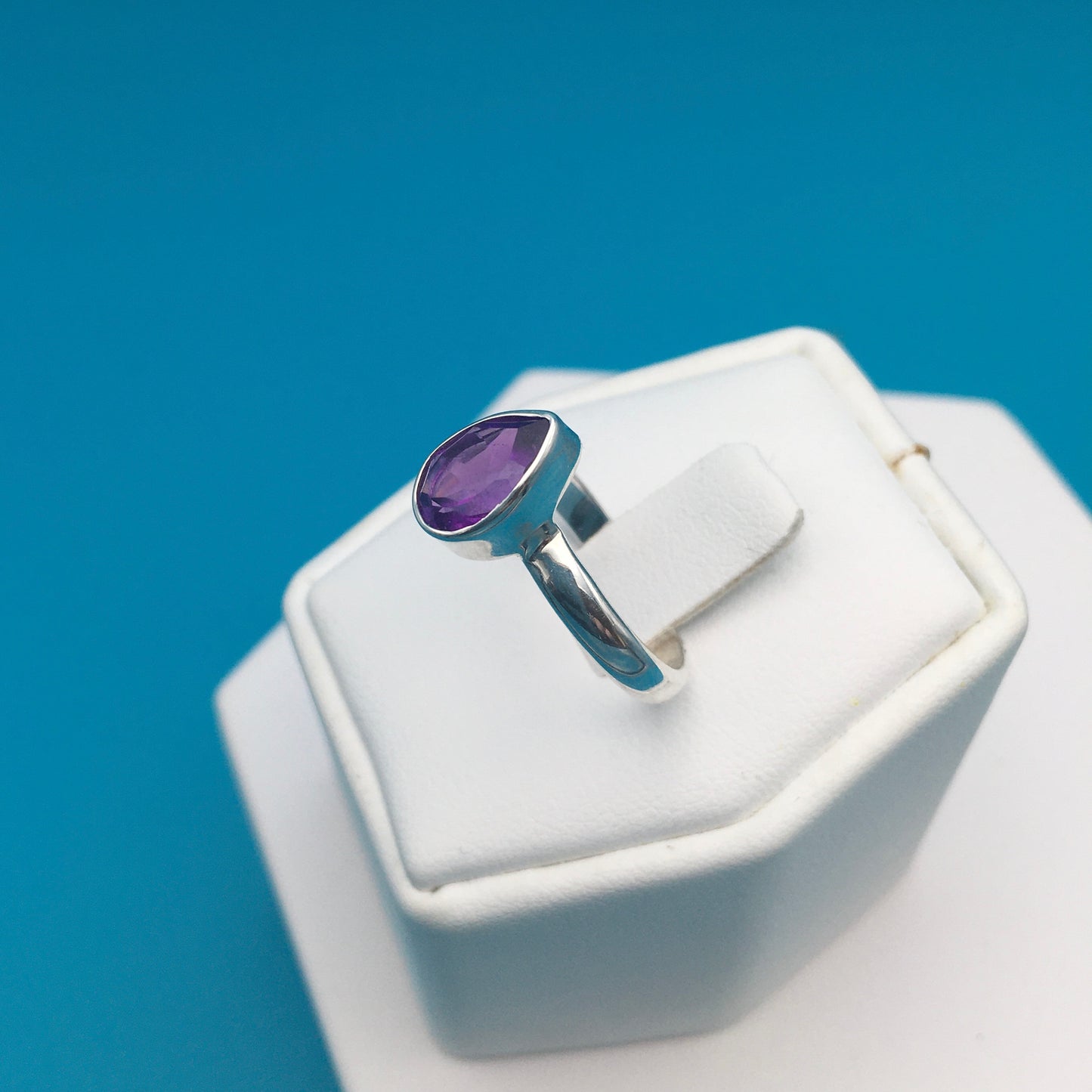 Amethyst Sterling Silver Ring size 7