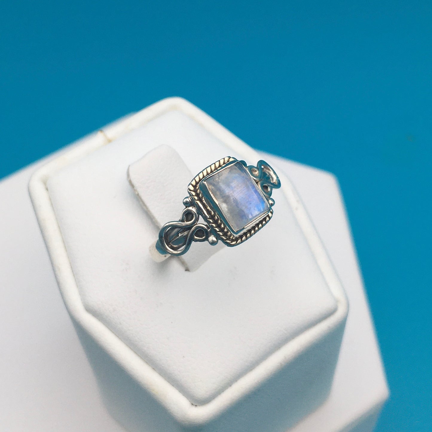 Moonstone Sterling Silver Ring size 7