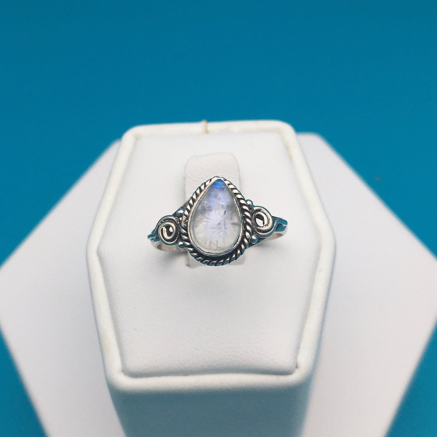 Moonstone Sterling Silver Ring size 7