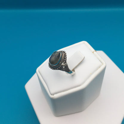 Labradorite Silver Ring size 7