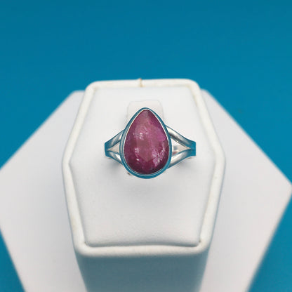 Ruby Sterling Silver Ring size 7