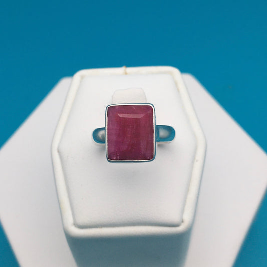 Ruby Sterling Silver Ring size 6