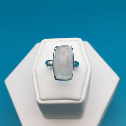 Moonstone Sterling Silver Ring size 8
