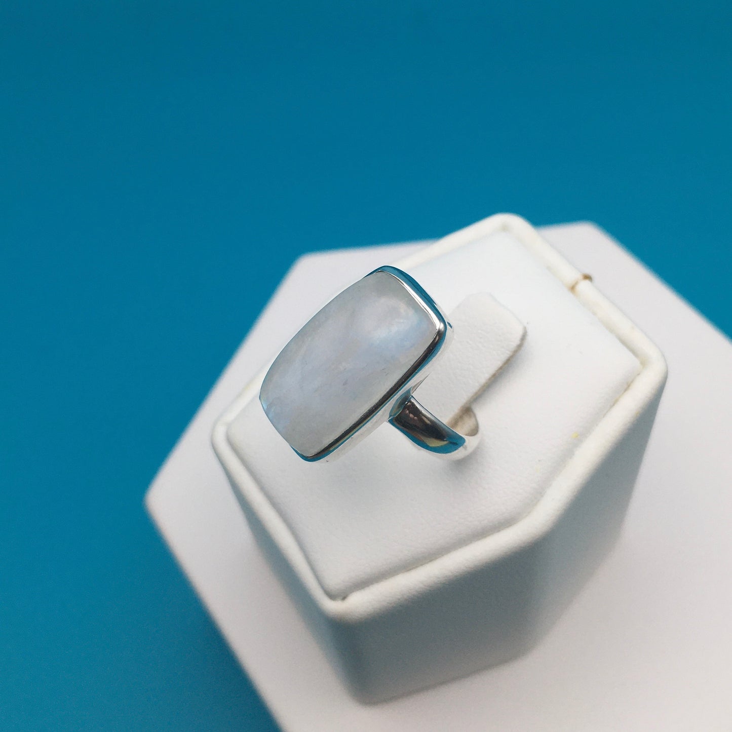 Moonstone Sterling Silver Ring size 8