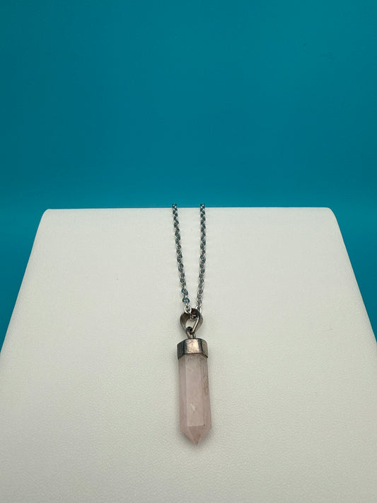 Rose Quartz Crystal Pendant