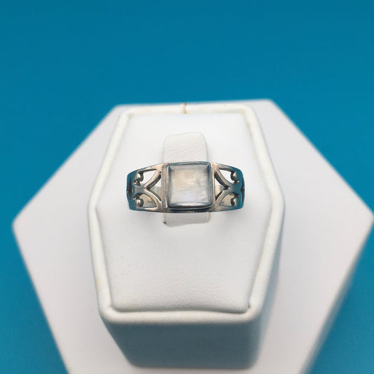 Moonstone Sterling Silver Ring size 9