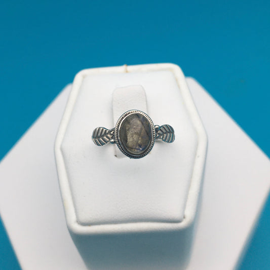 Labradorite Sterling Silver Ring size 6