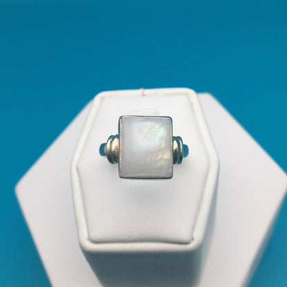 Moonstone Sterling Silver Ring size 8