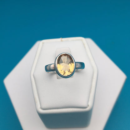 Citrine Sterling Silver Ring size 7