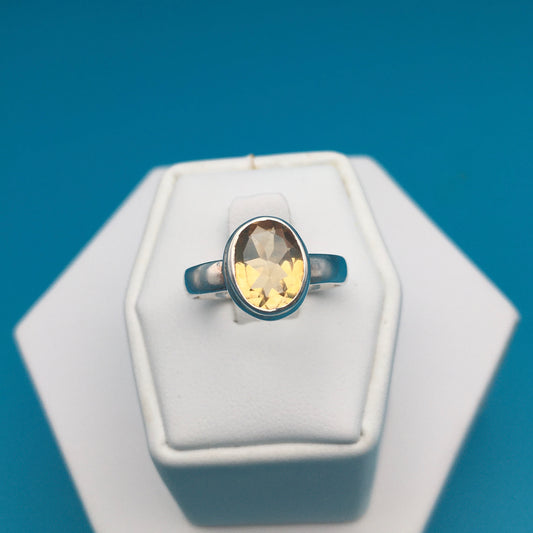 Citrine Sterling Silver Ring size 7