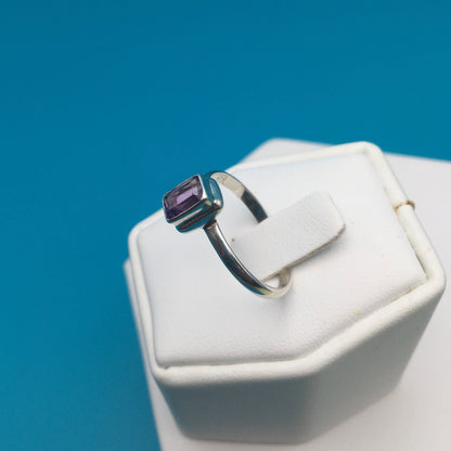 Amethyst Sterling Silver Ring size 8