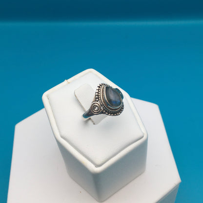Labradorite Silver Ring size 7