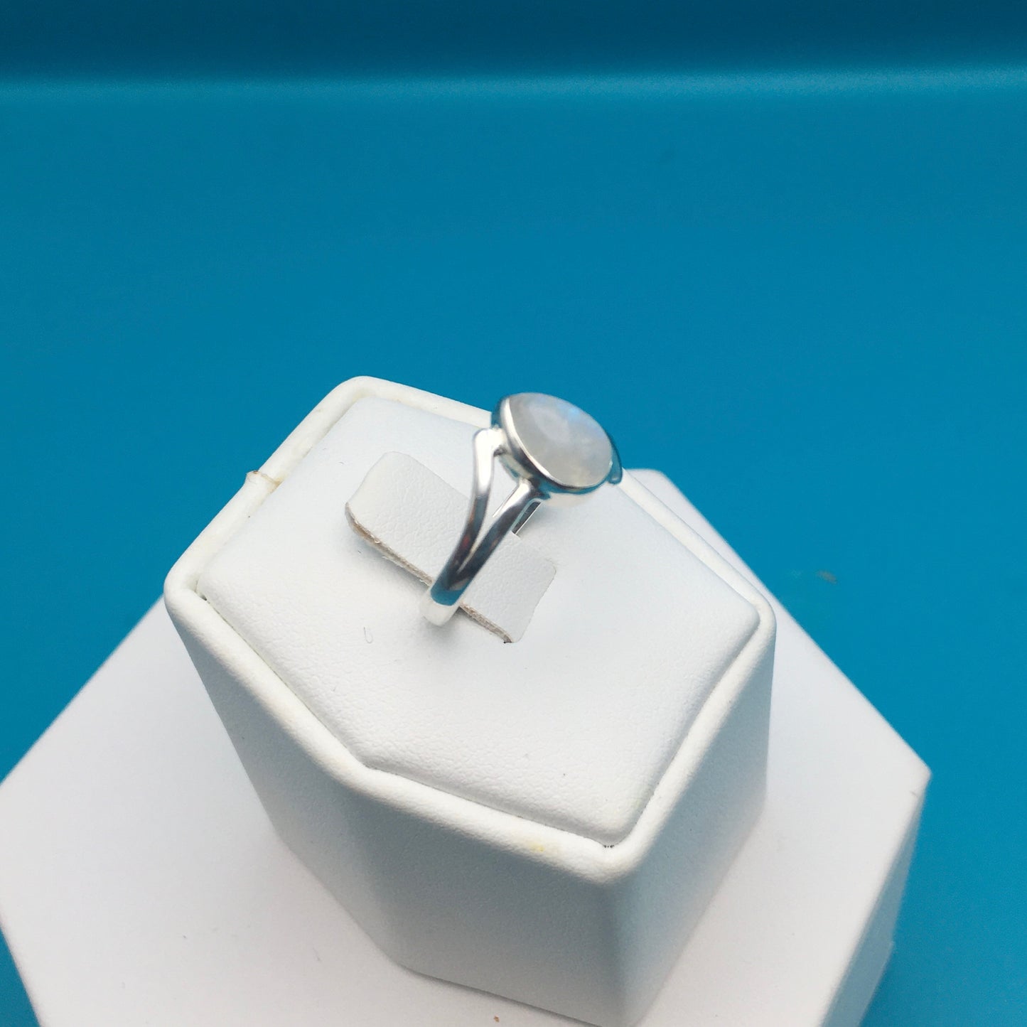 Moonstone Sterling Silver Ring size 8