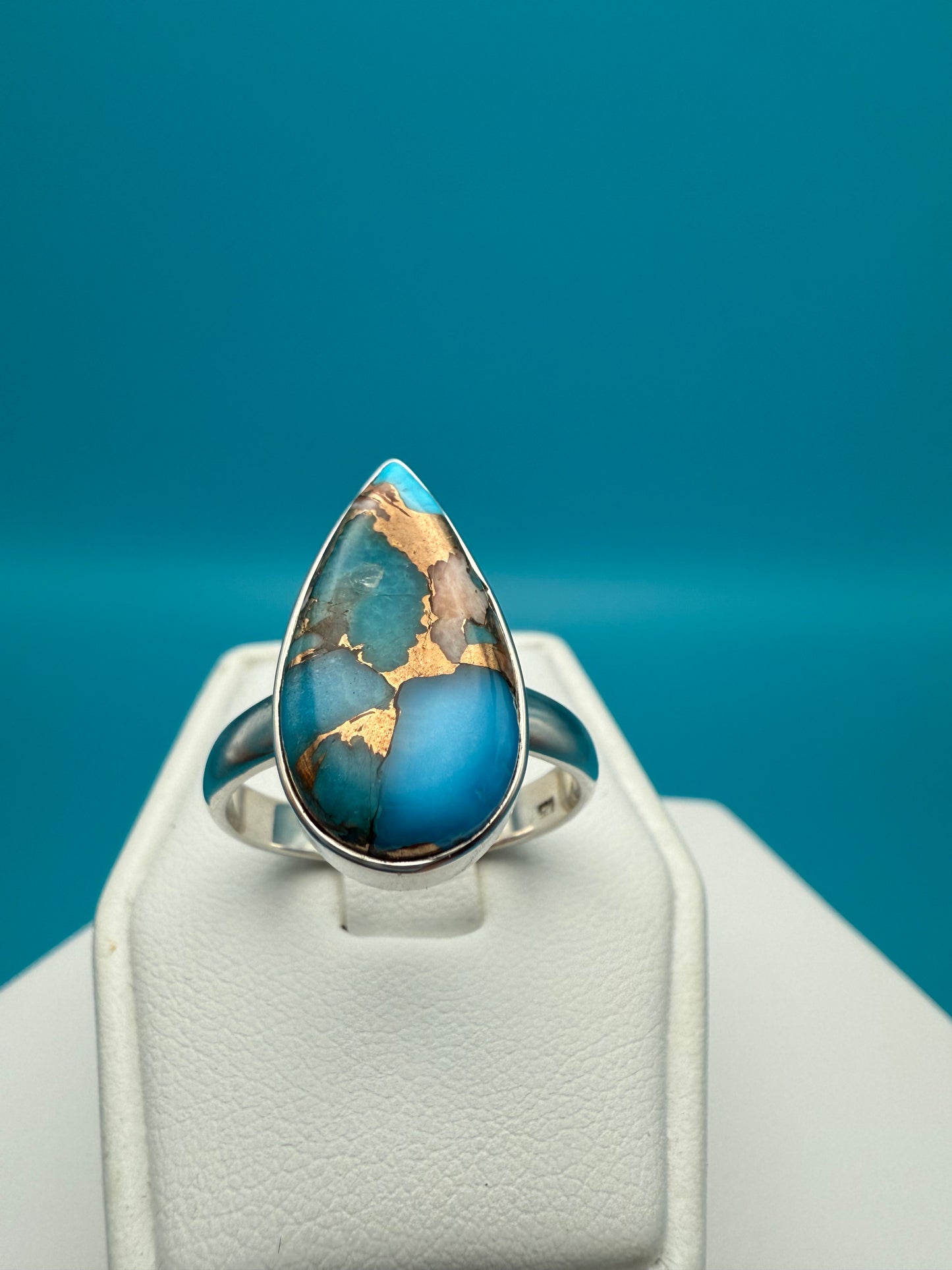 Spiny Oyster Arizona Turquoise Sterling Silver Ring