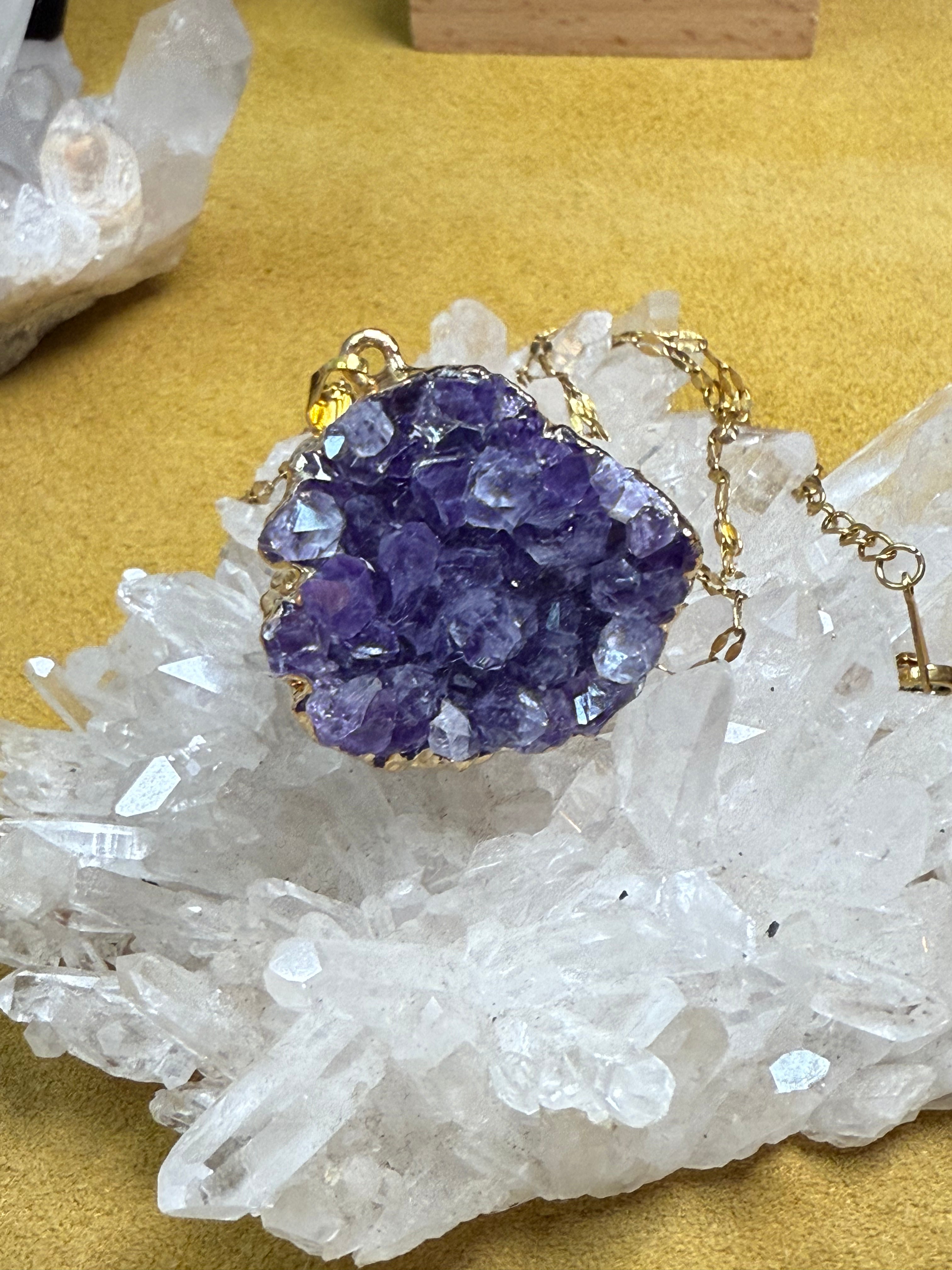 Amethyst Crystal Pendant