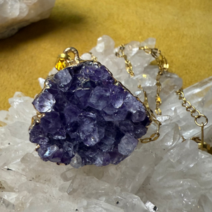 Amethyst Crystal Pendant