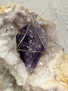 Amethyst Arrow Head Pendant