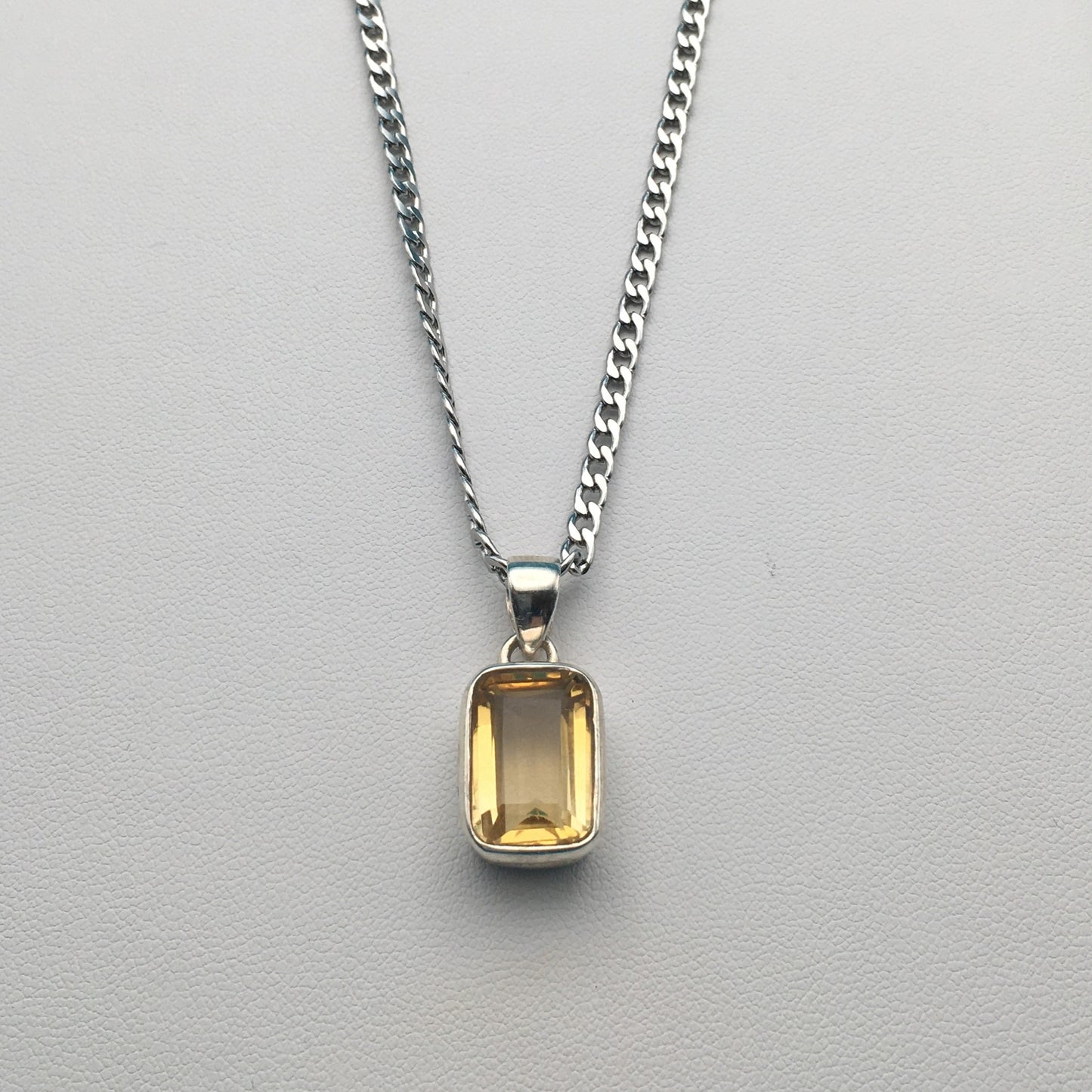 Citrine Sterling Silver Pendant