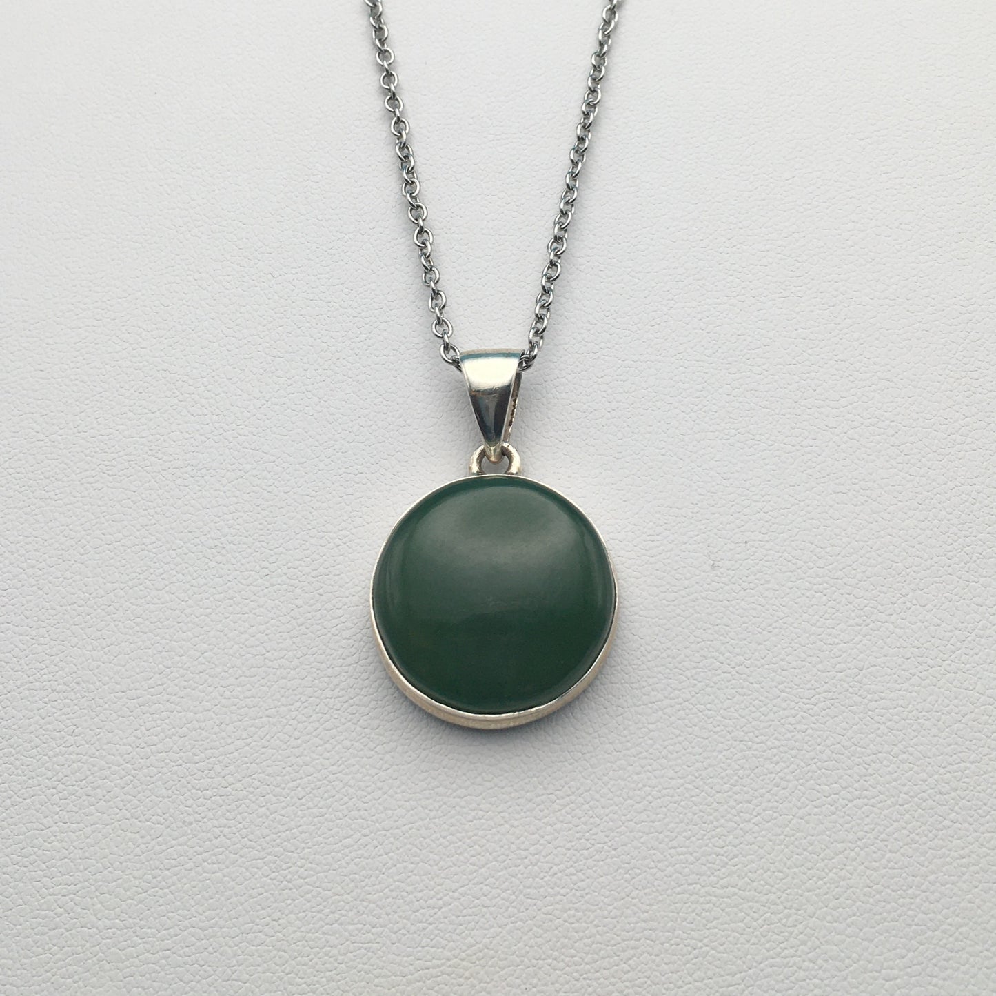 Jade Sterling Silver Pendant