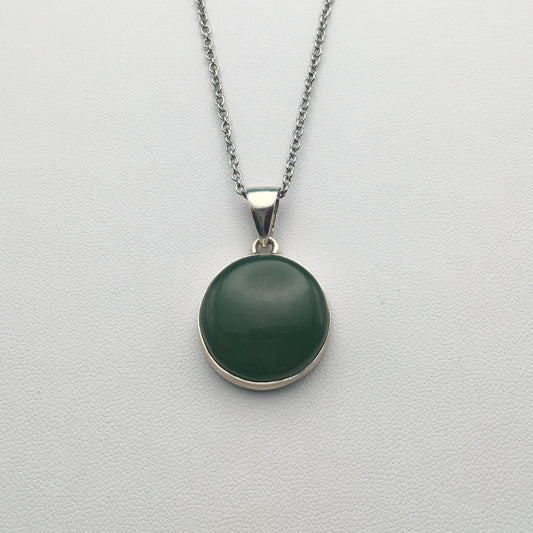 Jade Sterling Silver Pendant