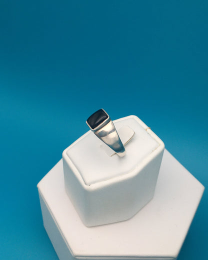 Onyx Sterling Silver Ring size 12