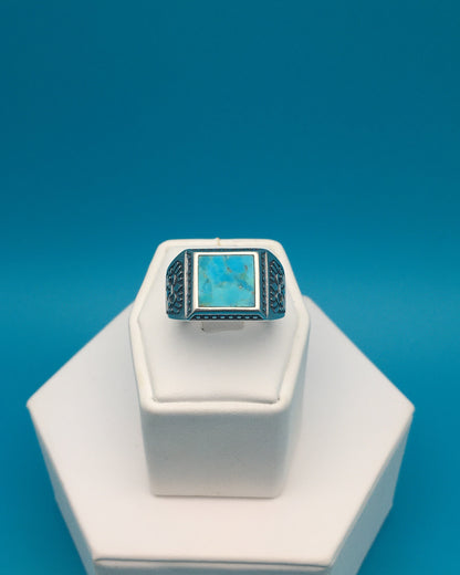 Arizona Turquoise Sterling Silver Ring size 10