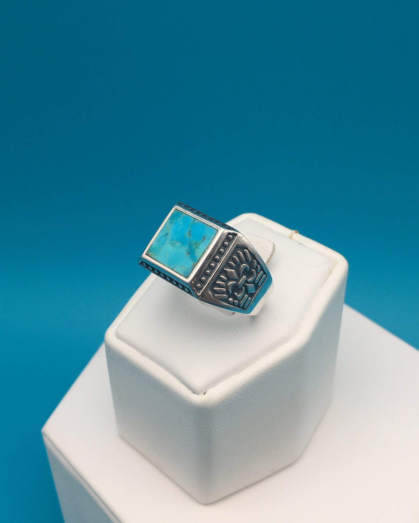 Arizona Turquoise Sterling Silver Ring size 10