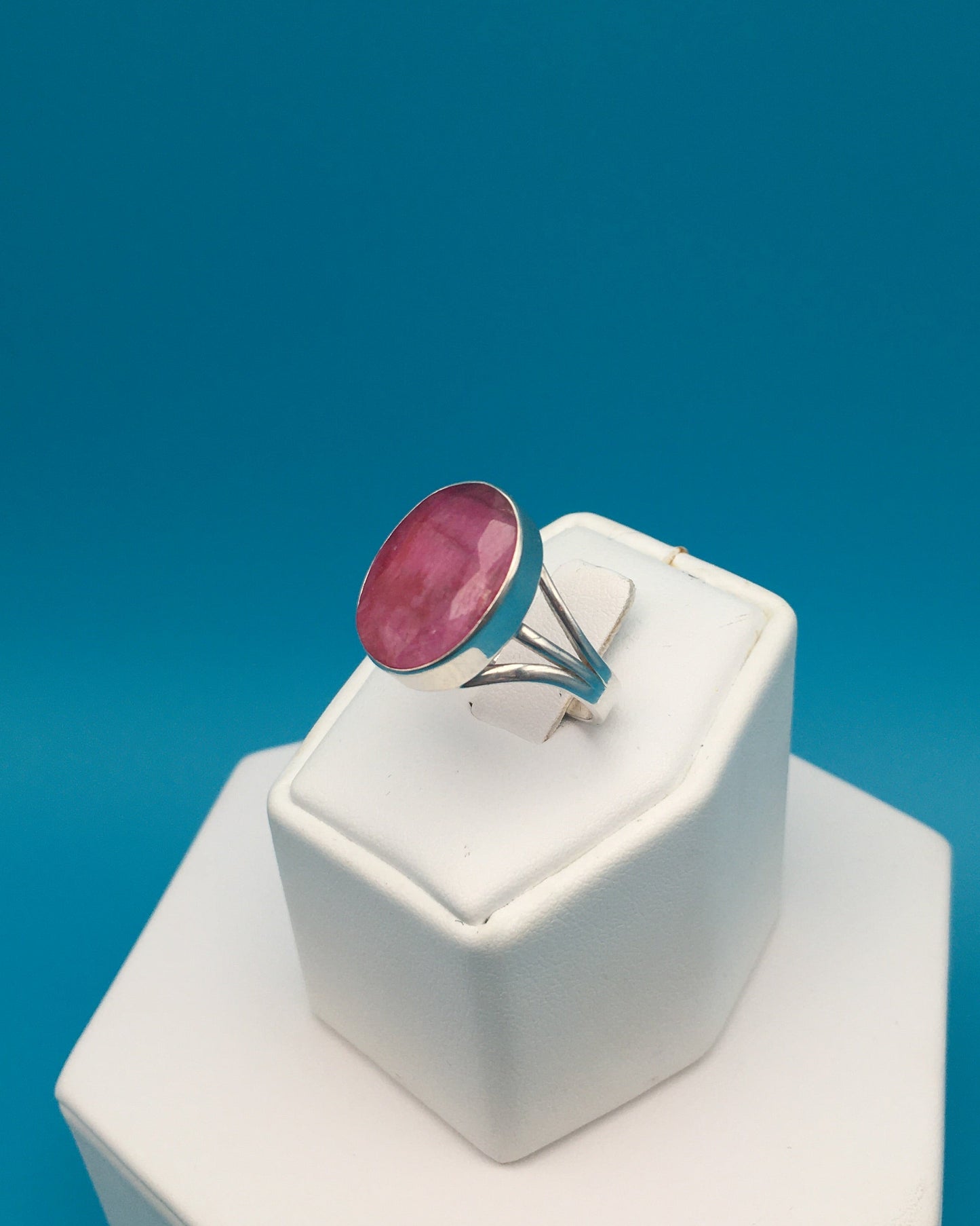 Ruby Sterling Silver Ring size 9