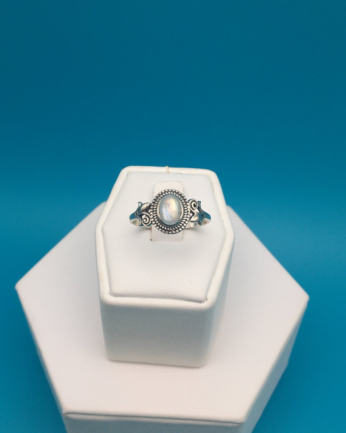 Moonstone Sterling Silver Ring size 9