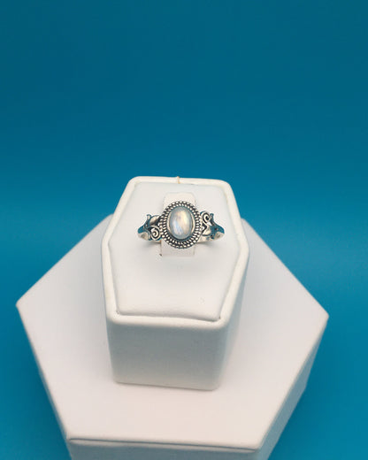 Moonstone Sterling Silver Ring size 9
