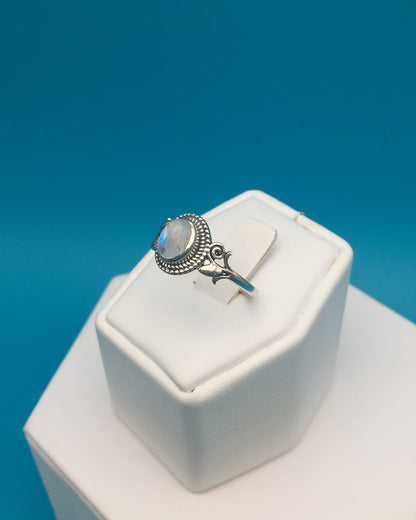 Moonstone Sterling Silver Ring size 9