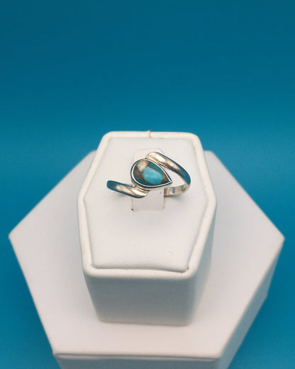 Spiny Oyster Arizona Turquoise Sterling Silver Ring size 9