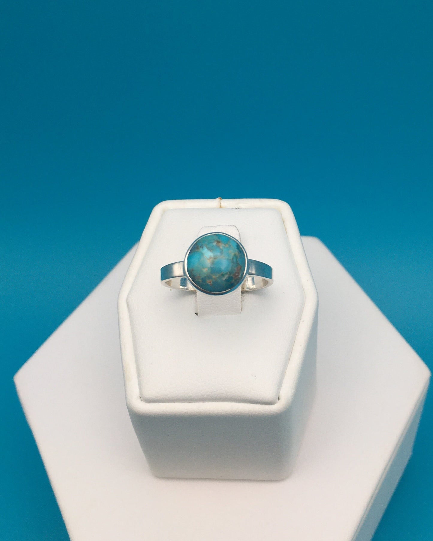 Arizona Turquoise Sterling Silver Ring size 8