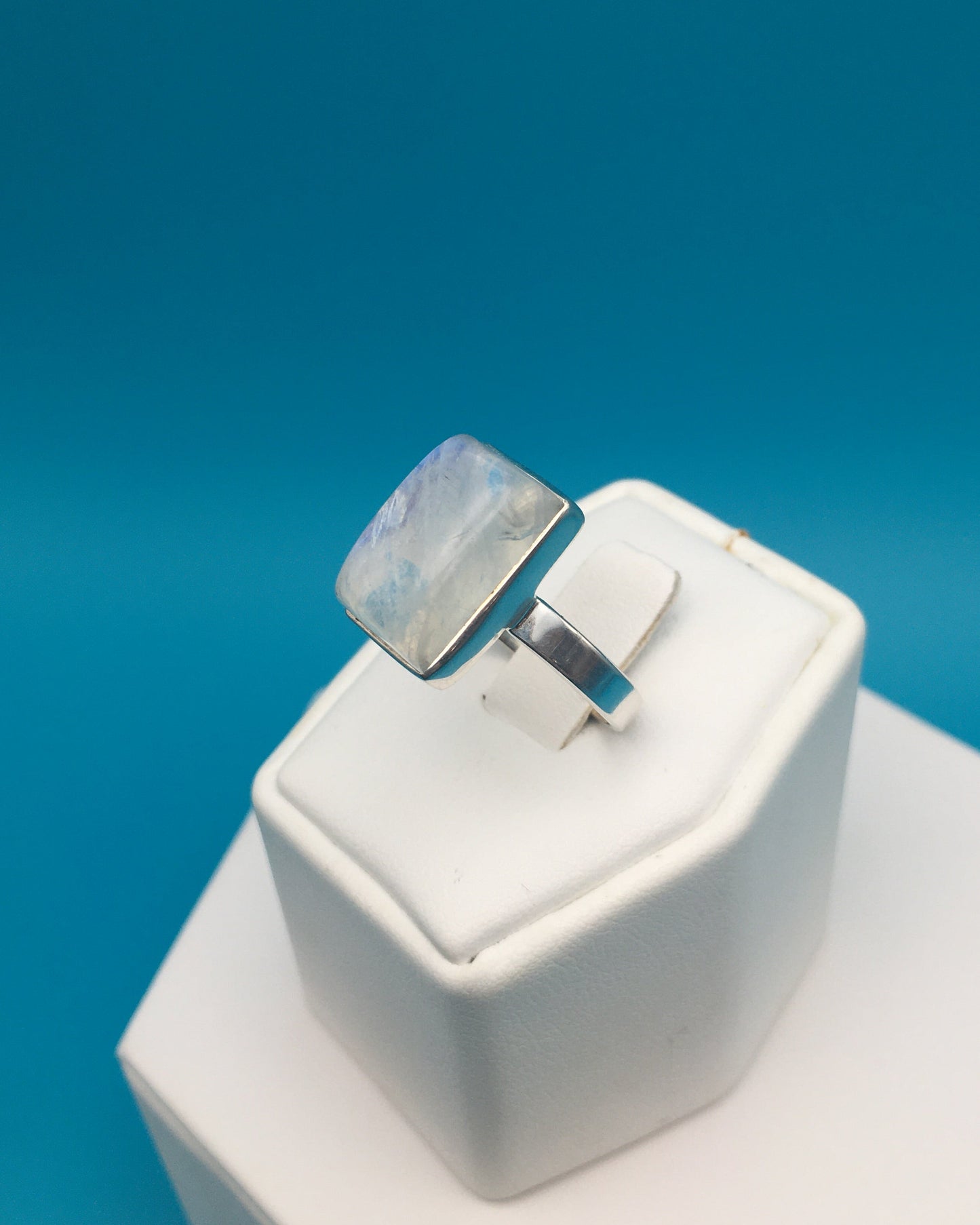 Moonstone Sterling Silver Ring size 8