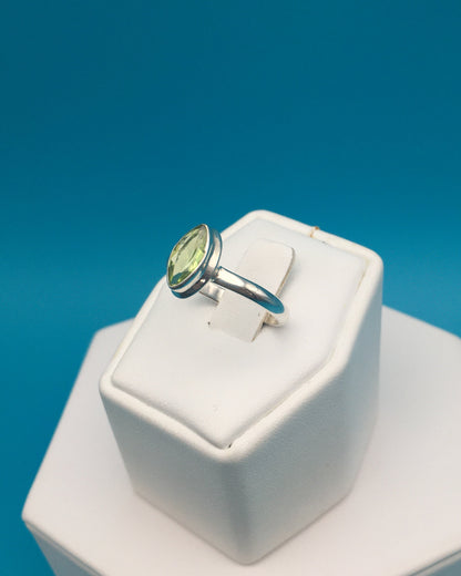 Peridot Sterling Silver Ring size 8