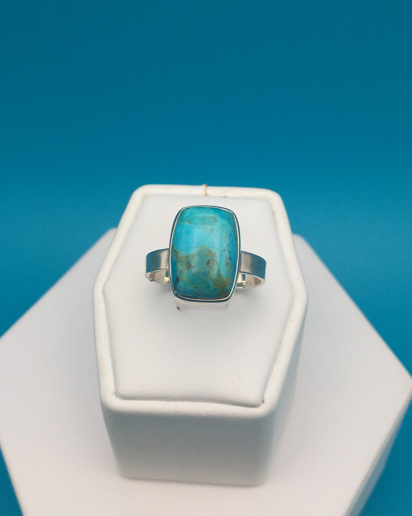 Arizona Turquoise Sterling Silver Ring size 8