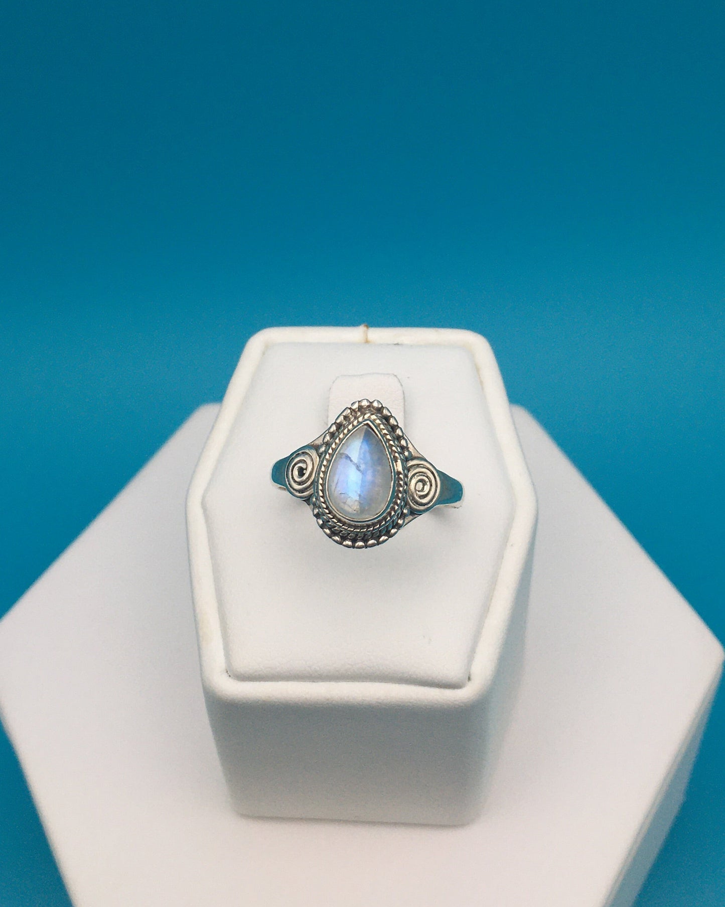 Moonstone Sterling Silver Ring size 8