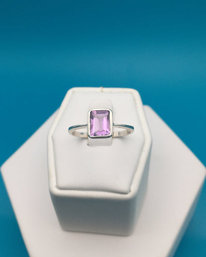 Amethyst Sterling Silver Ring size 10