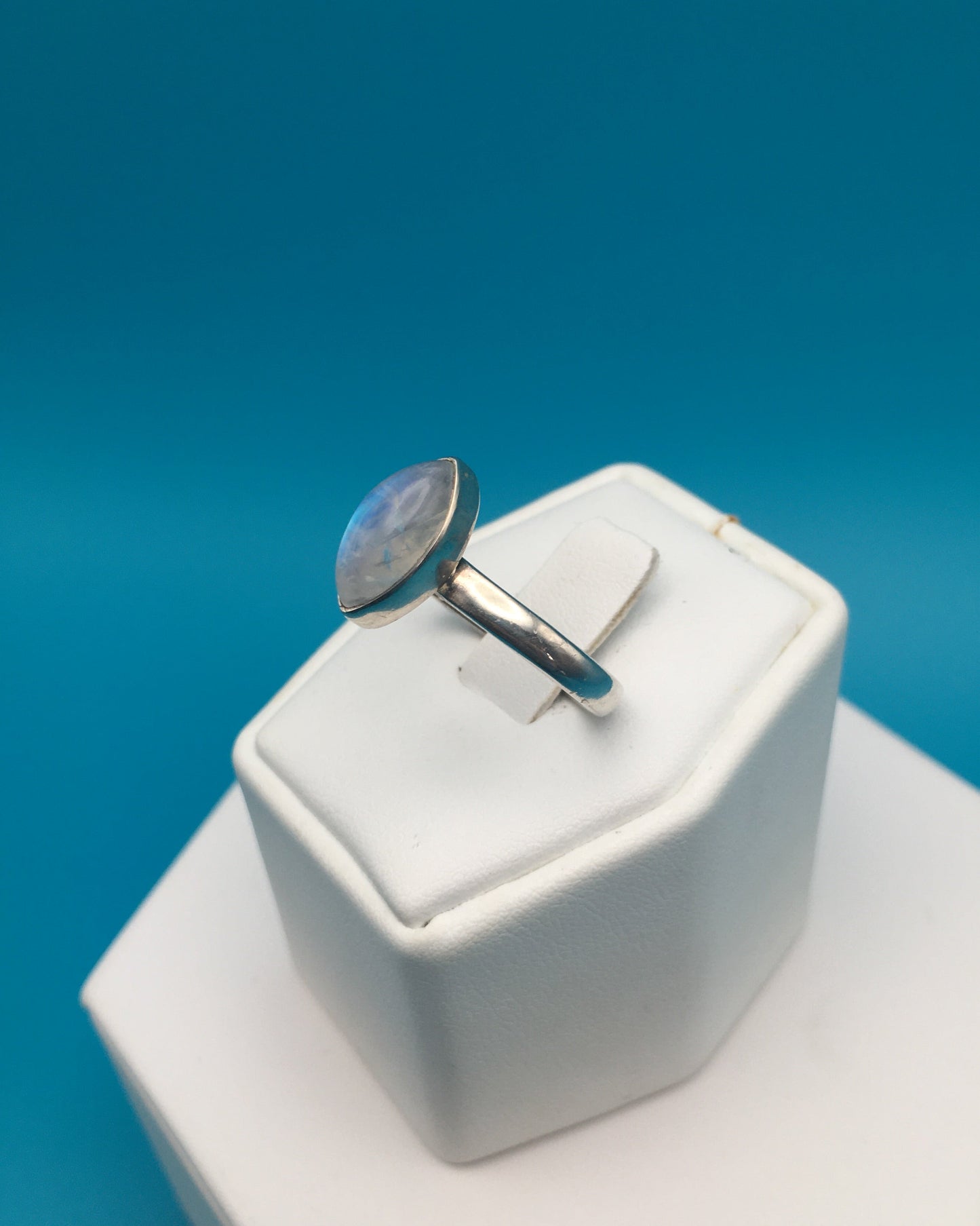 Moonstone Sterling Silver Ring size 9