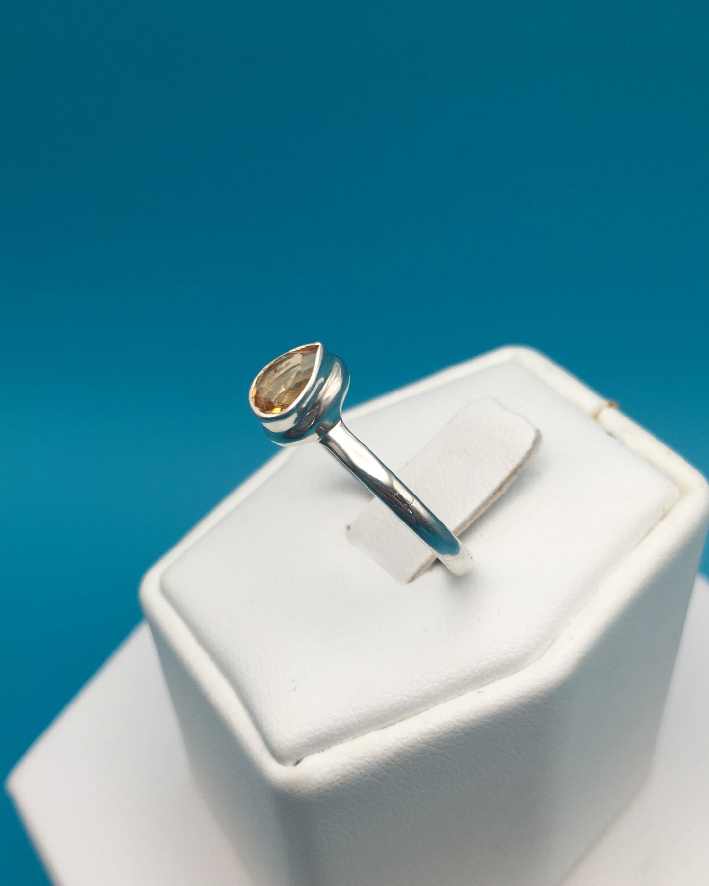 Citrine Sterling Silver Ring size 9