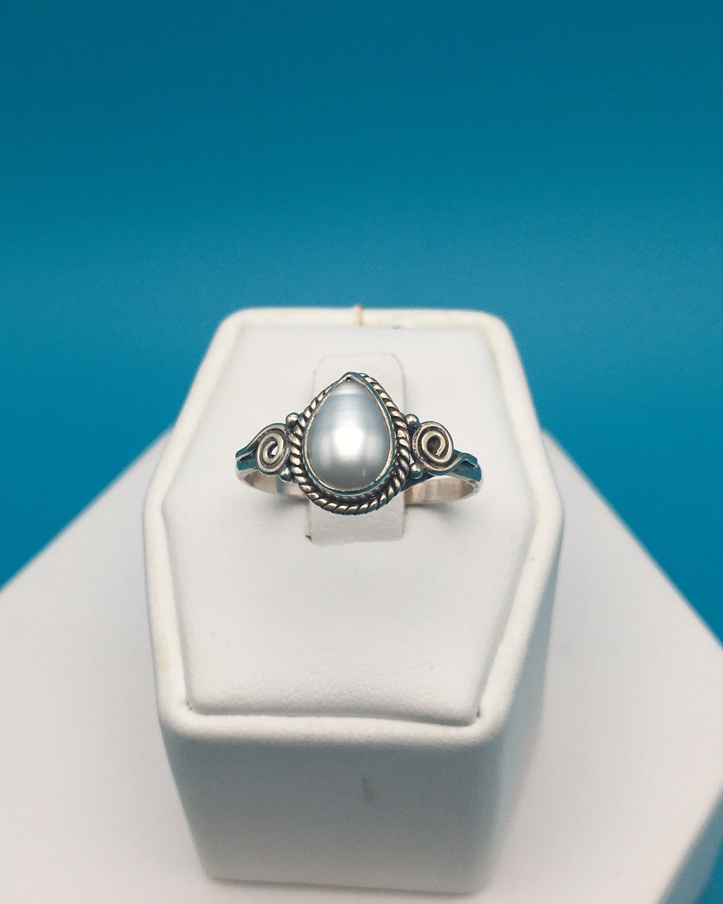 Fresh Water Pearl Sterling Silver Ring size 9