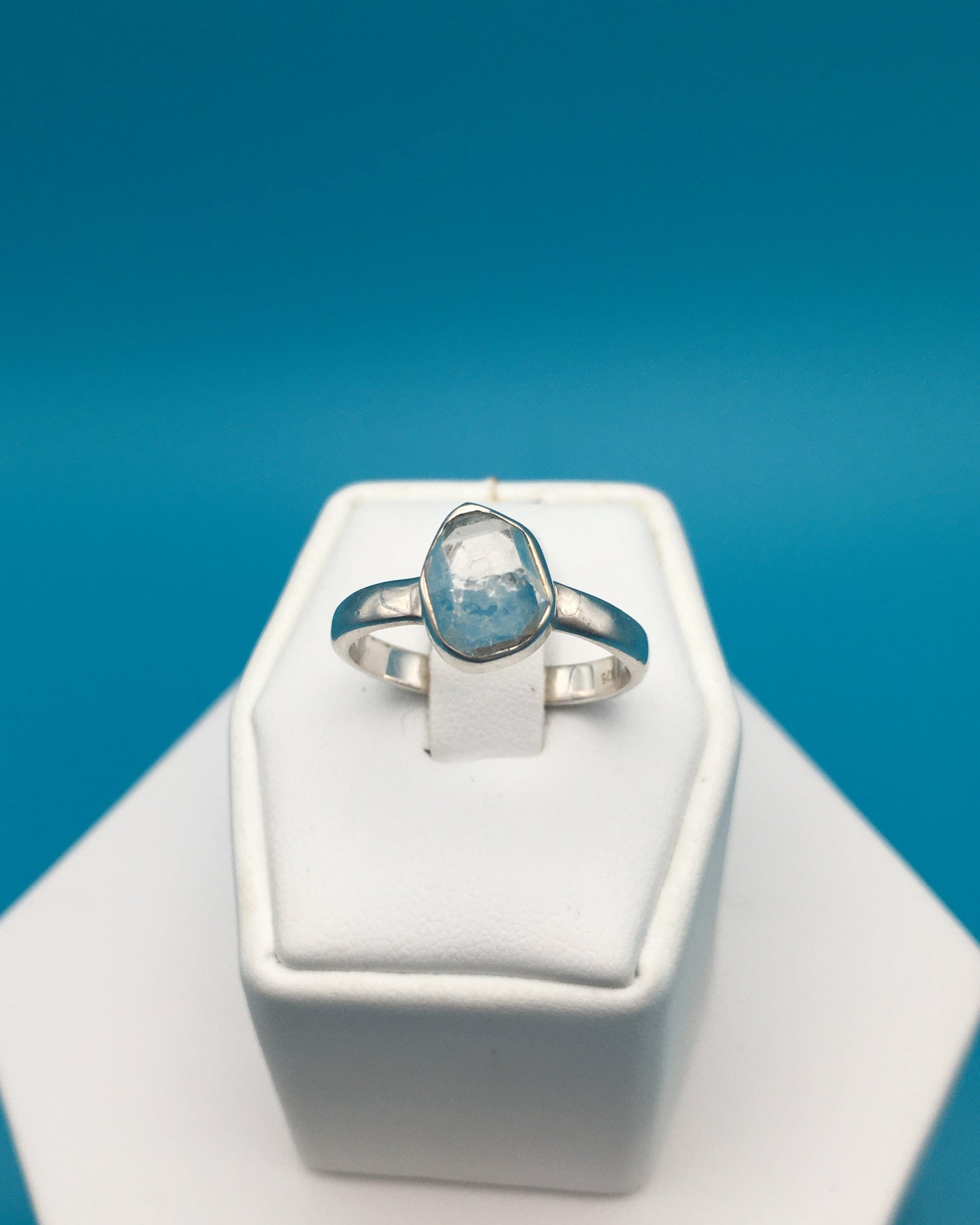 Herkimer Diamond Sterling Silver Ring size 9