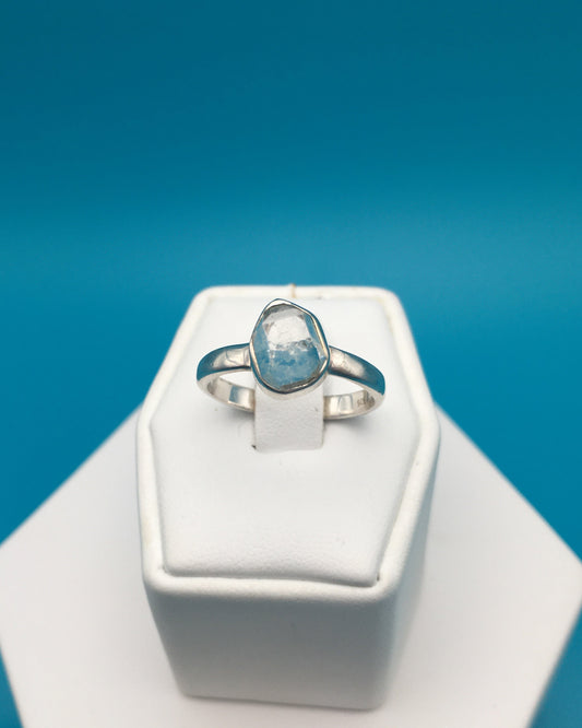 Herkimer Diamond Sterling Silver Ring size 9