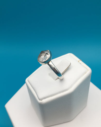 Herkimer Diamond Sterling Silver Ring size 9