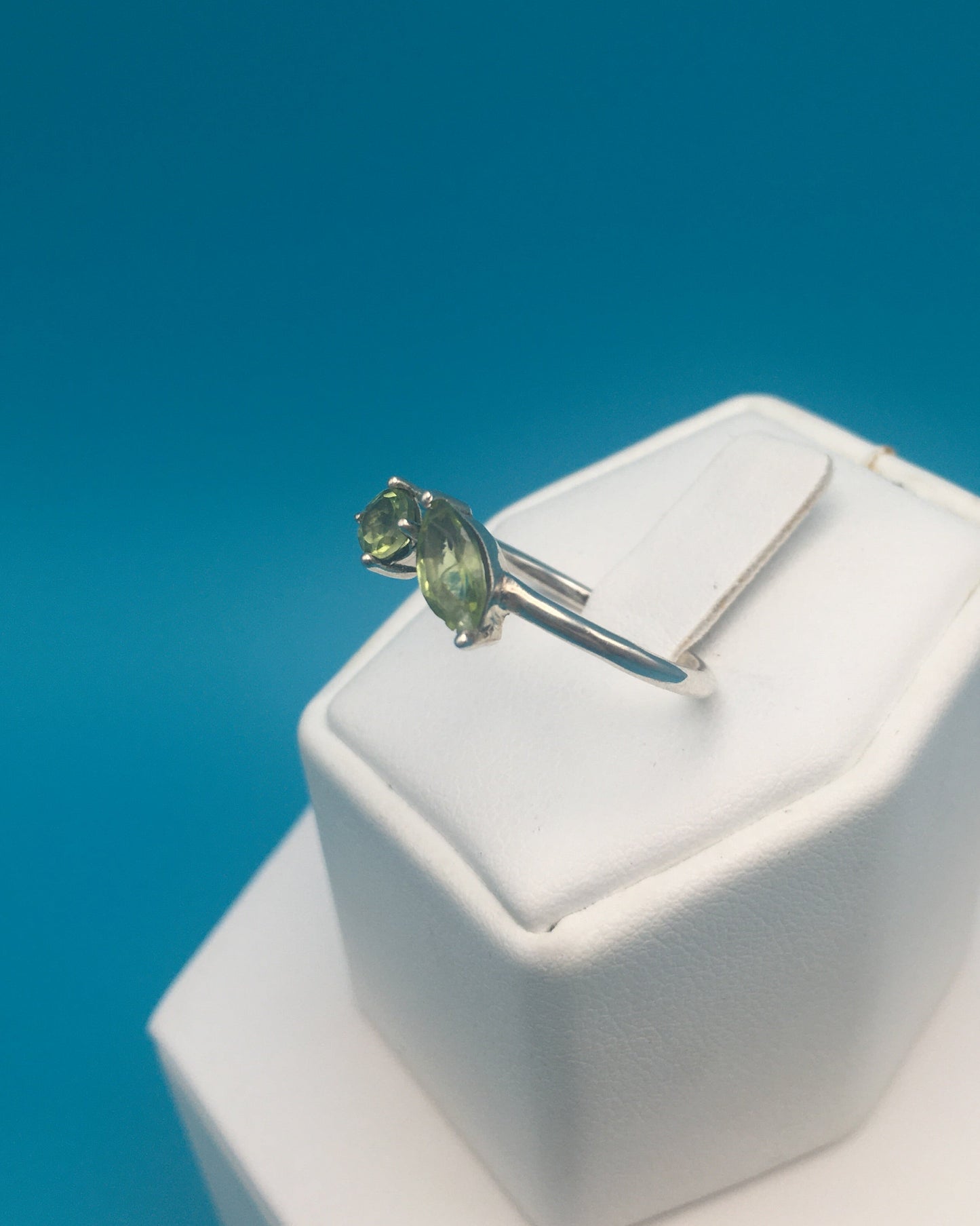 Peridot Sterling Silver Ring size 8.5