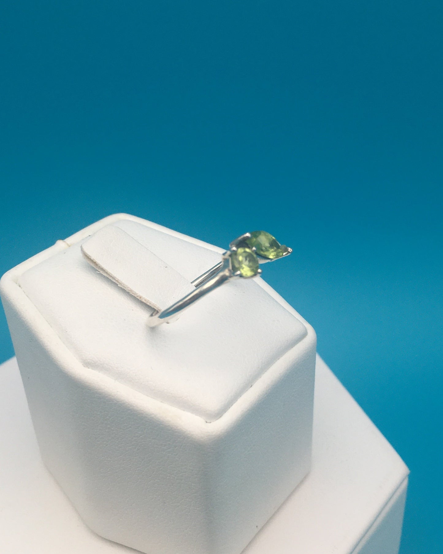 Peridot Sterling Silver Ring size 8.5