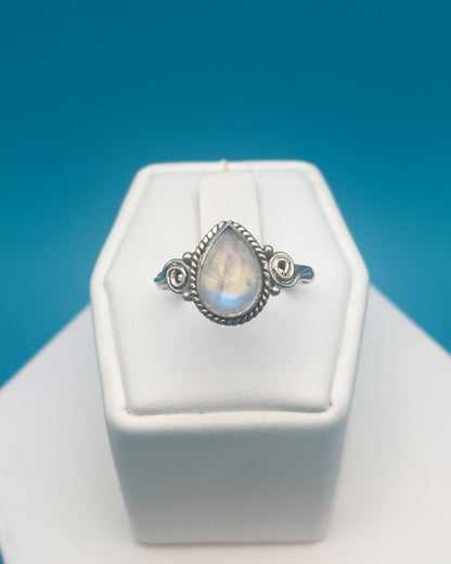 Moonstone Sterling Silver Ring size 8