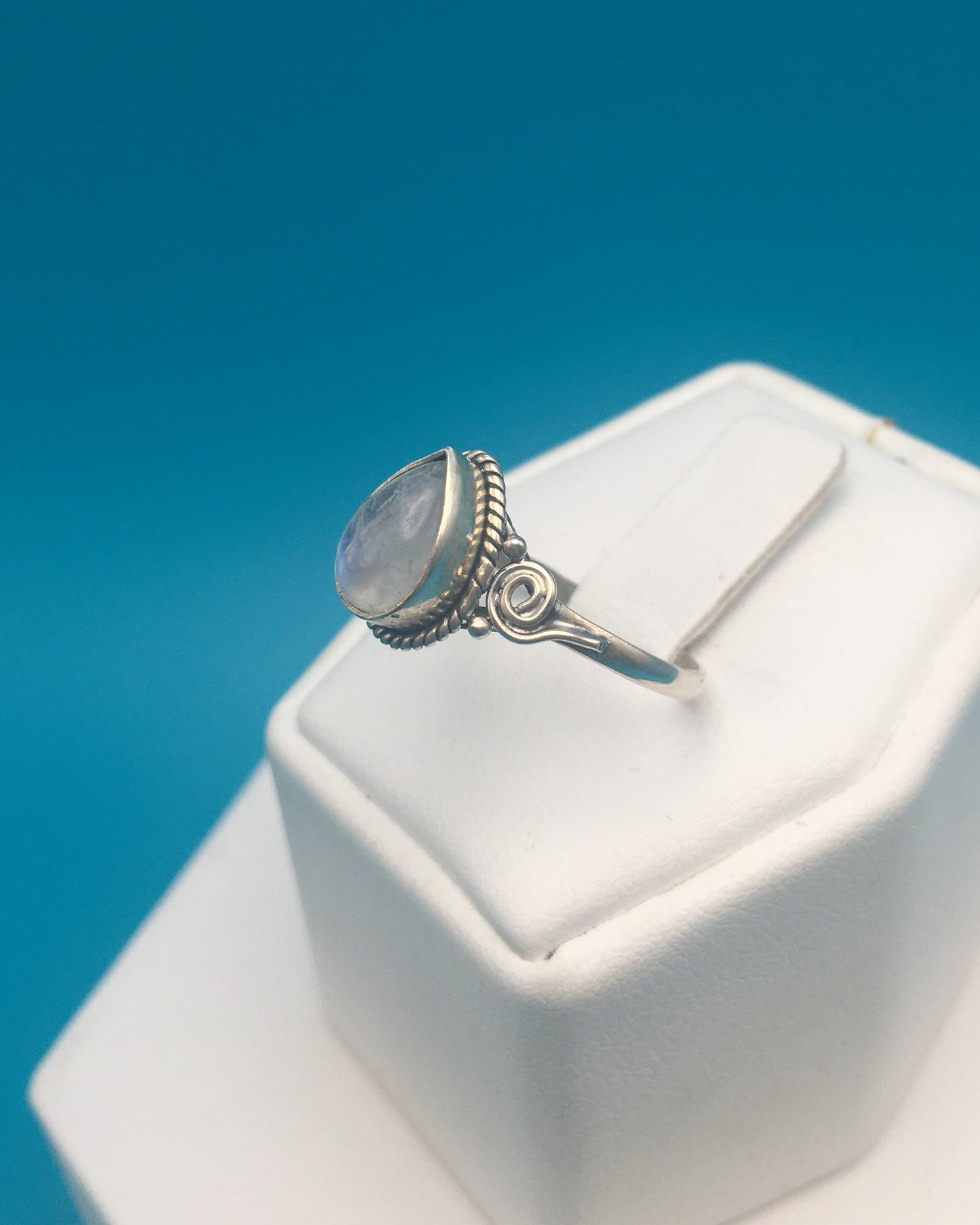 Moonstone Sterling Silver Ring size 8