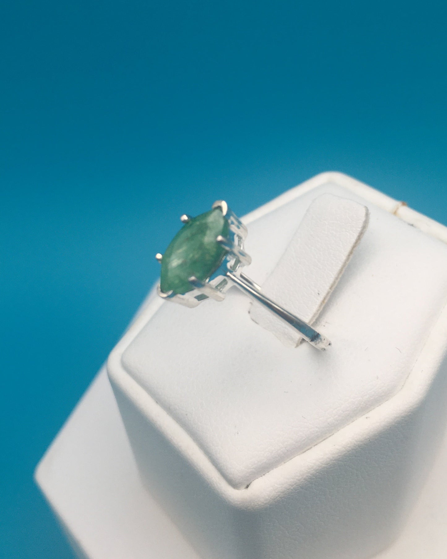 Emerald Sterling Silver Ring